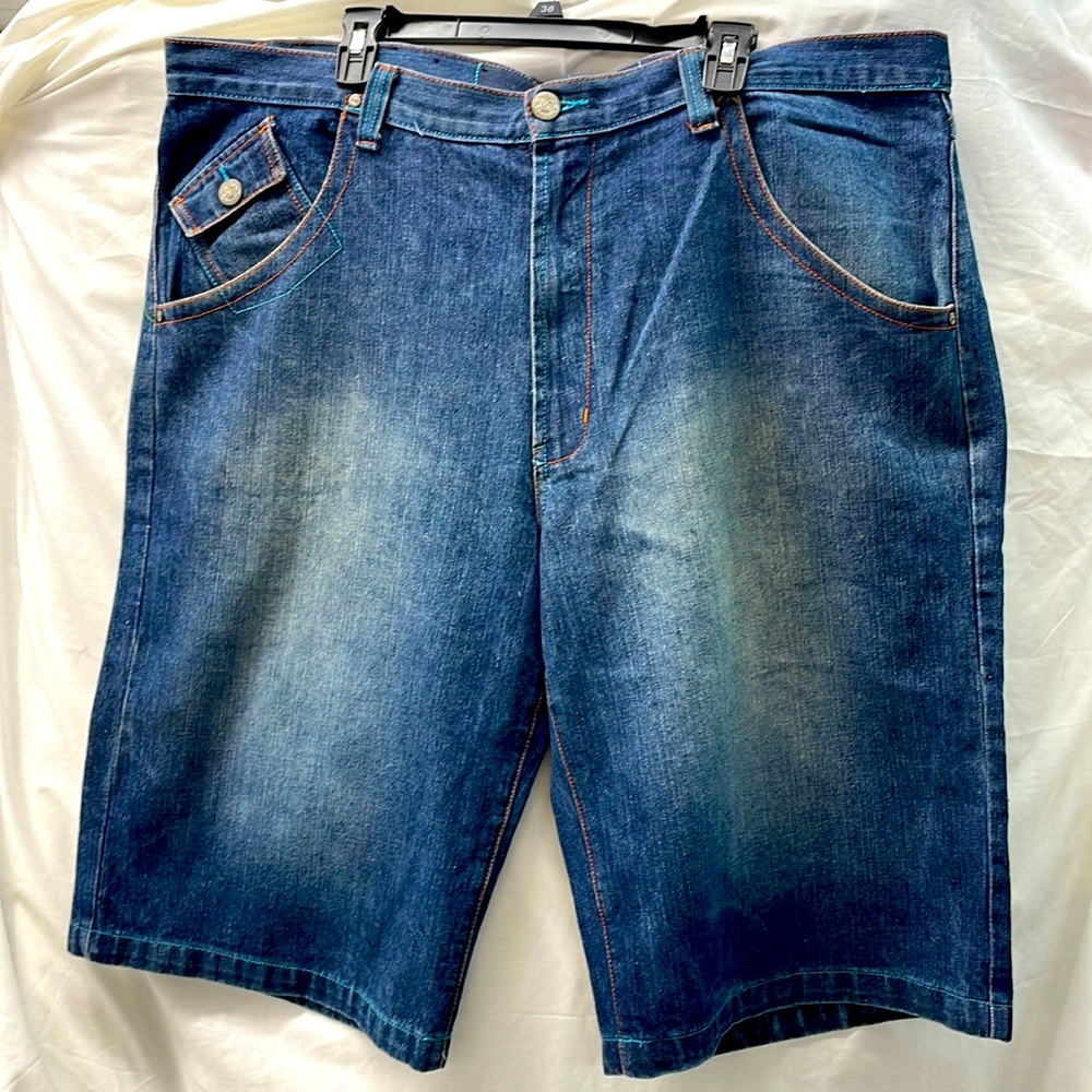 Jinzu faded denim shorts men sz 42
